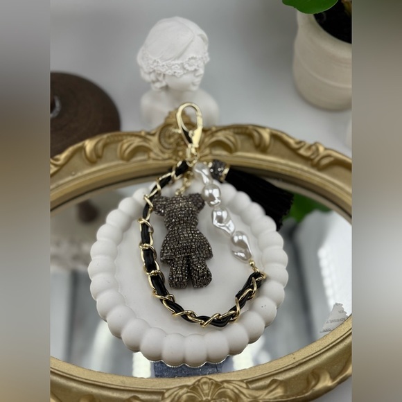 Anthropologie Accessories - Crystal Bear Bag Charm – Luxury Purse Accessory ✨🐻👜